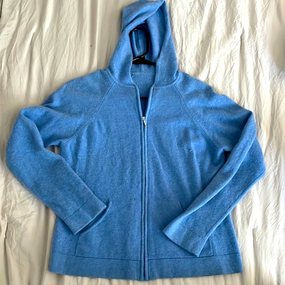 Blue cozy zip up